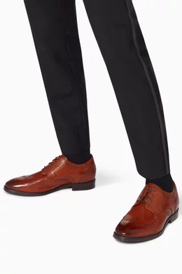 Buy Cole Haan Brown Jefferson Grand 2.0 Wingtip Oxford Shoes For Men Online Ounass Bahrain