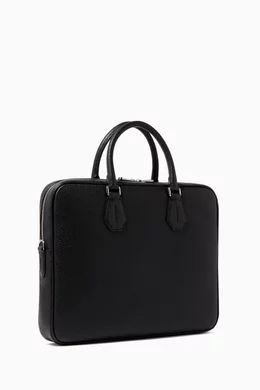 Buy Bally Black Staz Leather Business Bag For Men Online Ounass Bahrain