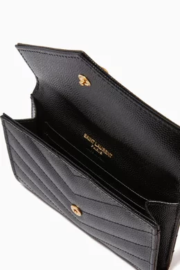 Matelasse leather wallet ysl outlet