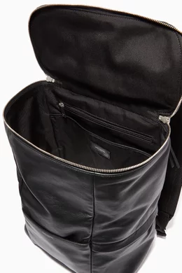 Buy SAINT LAURENT Black Sid Backpack in Antiqued Lambskin For Men Online Ounass Bahrain
