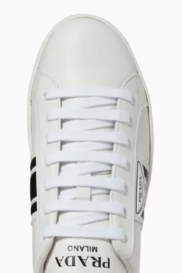 Prada new avenue leather sneakers cheap