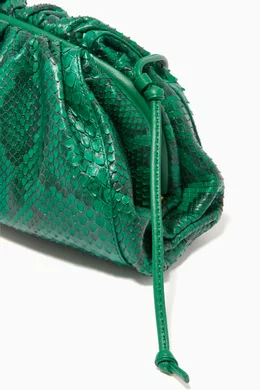 Bottega veneta green pouch shop