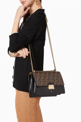 Buy Fendi Brown Kan U Bag in Leather For Women Online Ounass Bahrain