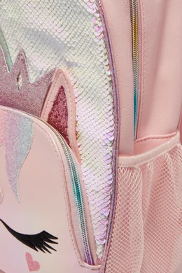 Buy OMG Accessories Pink Miss Gwen Unicorn Sequin School Backpack For Girls Online Ounass Bahrain
