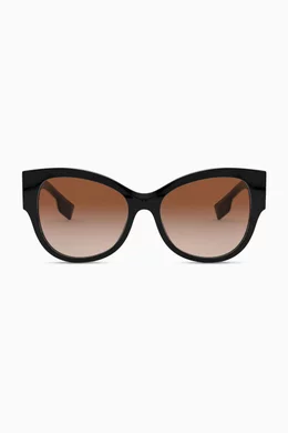 Burberry butterfly frame sunglasses clearance