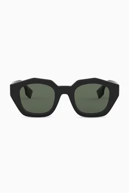 Buy Burberry Black Geometric Frame Sunglasses For Women Online Ounass Bahrain