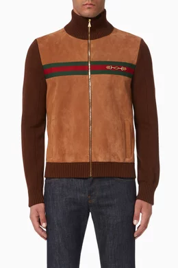 Gucci suede jacket on sale
