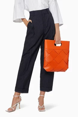 Buy Bottega Veneta Orange Slip Tote in Calfskin For Women Online Ounass Bahrain