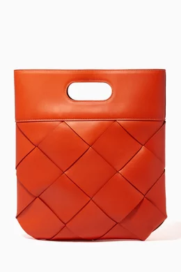 Buy Bottega Veneta Orange Slip Tote in Calfskin For Women Online Ounass Bahrain