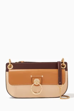 Buy Chloe Brown Tess Crossbody Pouch in Shiny Calfskin For Women Online Ounass Bahrain