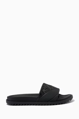 Fendi ff slides cheap
