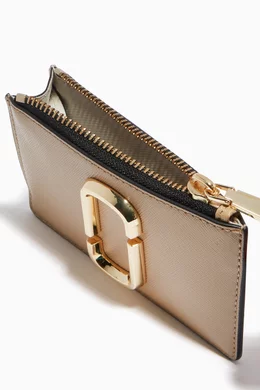 Buy Marc Jacobs Neutral The Snapshot Top Zip Multi Wallet in