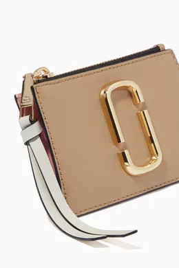 Buy Marc Jacobs Neutral The Snapshot Top Zip Multi Wallet in