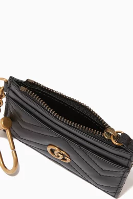 Buy Gucci Black GG Marmont Keychain Wallet in Matelasse Leather For Women Online Ounass Bahrain
