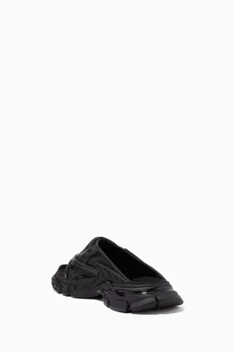 靴 Balenciaga Track Slide Sandal Buy Balenciaga Black Track Slide Sandal in Neoprene & Rubber For