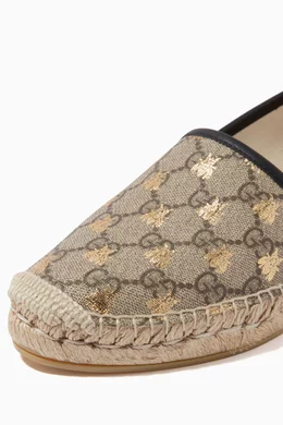 Buy Gucci Brown GG Supreme Bees Espadrille in Canvas For Women Online Ounass Bahrain