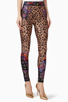 Buy Versace Jeans Couture Multicolour Paisley Leopard Print