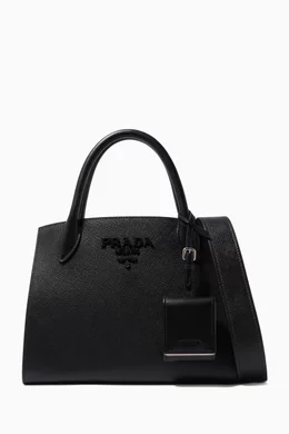 Buy Prada Black Small Prada Monochrome Bag in Saffiano Leather For Women Online Ounass Bahrain