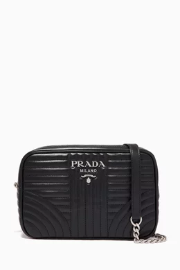 Buy Prada Black Prada Diagramme Bag in Leather For Women Online Ounass Bahrain