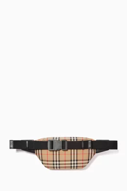 Buy Burberry Neutral Medium Bum Bag in Vintage Check Leather For Men Online Ounass Bahrain