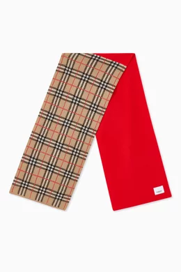 Burberry scarf kids red top