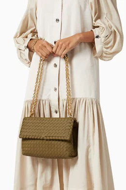 Buy Bottega Veneta Brown Small Olimpia Bag in Intrecciato Nappa For Women Online Ounass Bahrain