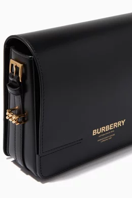 Buy Burberry Black Grace Small Shoulder Bag in Leather For Women Online Ounass Bahrain