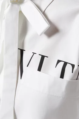 Buy Valentino Garavani White VLTN Poplin Shirt For Women Online Ounass Bahrain