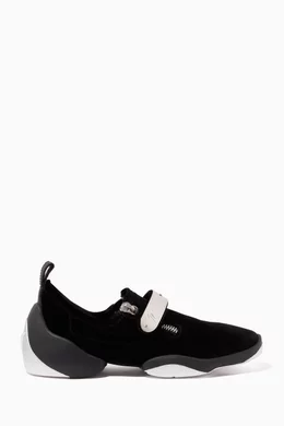 Buy Giuseppe Zanotti Black Light Jump LT2 Sneakers in Velvet For Women Online Ounass Bahrain