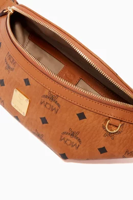 Buy MCM Brown Small Fursten Belt Bag in Visetos For UNISEX Online Ounass Bahrain