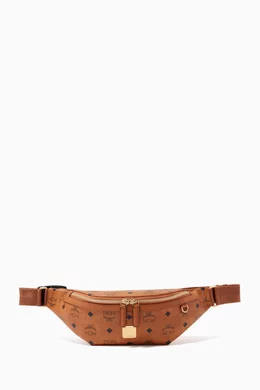 Buy MCM Brown Small Fursten Belt Bag in Visetos For UNISEX Online Ounass Bahrain