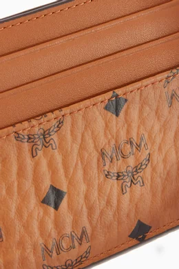 Buy MCM Brown Mini Card Case in Visetos For UNISEX Online Ounass Bahrain