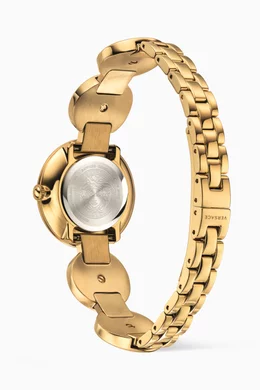 Buy Versace Gold Medusa Stud Icon Bracelet Watch For Women Online Ounass Bahrain