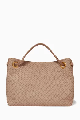 Buy Bottega Veneta Brown Garda Bag in Intrecciato Nappa For Women Online Ounass Bahrain