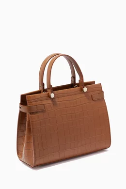 Buy Furla Brown Furla Lady M Tote Bag in Croc embossed Leather For Women Online Ounass Bahrain