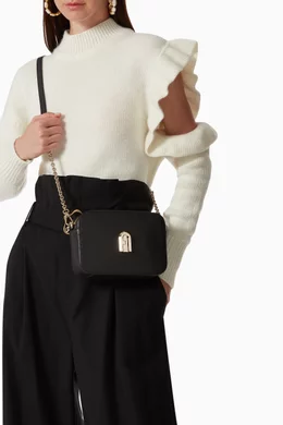 Buy Furla Black Furla Sleek Mini Crossbody Bag in Leather For Women Online Ounass Bahrain