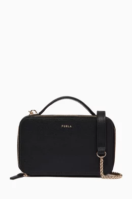 Buy Furla Black Furla Babylon Camera Crossbody Bag in Leather For Women Online Ounass Bahrain