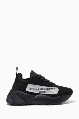 Buy Stella McCartney Black Eclypse Sneakers in Cotton For Women Online Ounass Bahrain