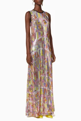 Buy Emilio Pucci Pink Sequin Embellished Dress For Women Online Ounass Bahrain