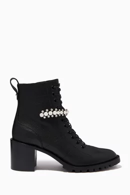 Jimmy choo cruz combat boots outlet