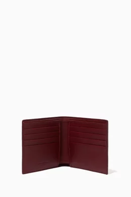 Buy Bottega Veneta Burgundy Bi fold Wallet in Crocodile Leather For Men Online Ounass Bahrain