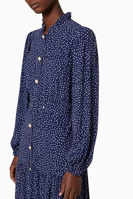 Kitri polka dot dress top