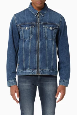 Calvin klein foundation trucker jacket top