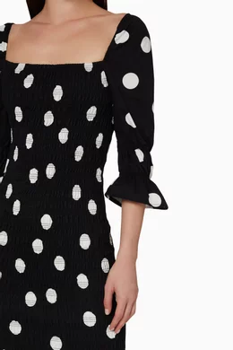 Buy Never Fully Dressed Black Minnie JoJo Midi Dress For Women Online |  Ounass Bahrain
