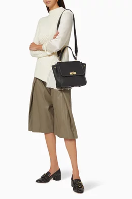 Buy Bally Black Breeze Tote Bag in Leather For Women Online Ounass Bahrain