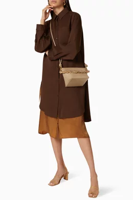 Buy YUZEFI Neutral Giant Coin Purse Clutch in Leather For Women Online Ounass Bahrain