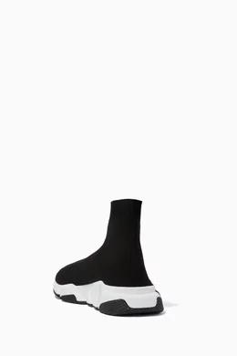 Buy Balenciaga Black Speed Graffiti Sneakers in Jacquard Knit For Men Online Ounass Bahrain