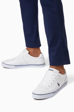 Buy Polo Ralph Lauren Blue Hanford Trainers in Leather For Men Online Ounass Bahrain