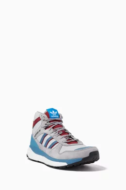 Buy adidas Grey x Human Made Marathon Sneakers in Leather For Men Online Ounass Bahrain