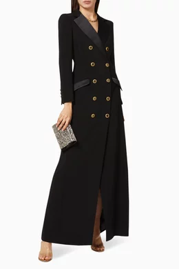 Maxi blazer dress hot sale